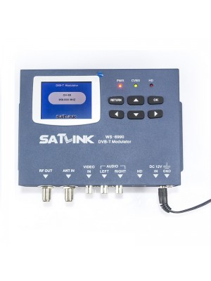 SATLINK WS  6990 Satlink Meter 1 Route DVB  T Modulator  AV  HDMI Satellite Finder Meter WS6990