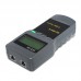 SC8108 Portable Multifunction Digital LCD Wireless PC Data Network CAT5 RJ45 LAN Phone Detector Meter Length Cable Tester