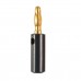 A6545 10 in 1 Car Red and Black Cover Gold  plated 4mm Banana Head Audio Plug