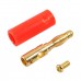 A6545 10 in 1 Car Red and Black Cover Gold  plated 4mm Banana Head Audio Plug