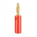 A6546 20 in 1 Car Red and Black Cover Gold  plated 4mm Banana Head Audio Plug