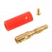 A6549 40 in 1 Car Red and Black Cover Gold  plated 4mm Banana Head Audio Plug