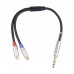 TC030YTR048  03 6 35mm Male to Dual RCA Female Bifurcated Audio Cable