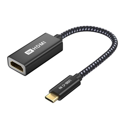 ULT  unite USB3 1 Type  C   USB  C To HDMI 8K HD Cable Computer with Screen Conversion Cable  Color  Black