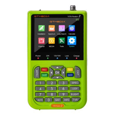 GTmedia v8Finder2 950MHZ  2150MHZ 3 5 Inch LCD DVB  S2x Full HD Digital Satellite Finder 5000mAh Battery with Spectrum Analyzer